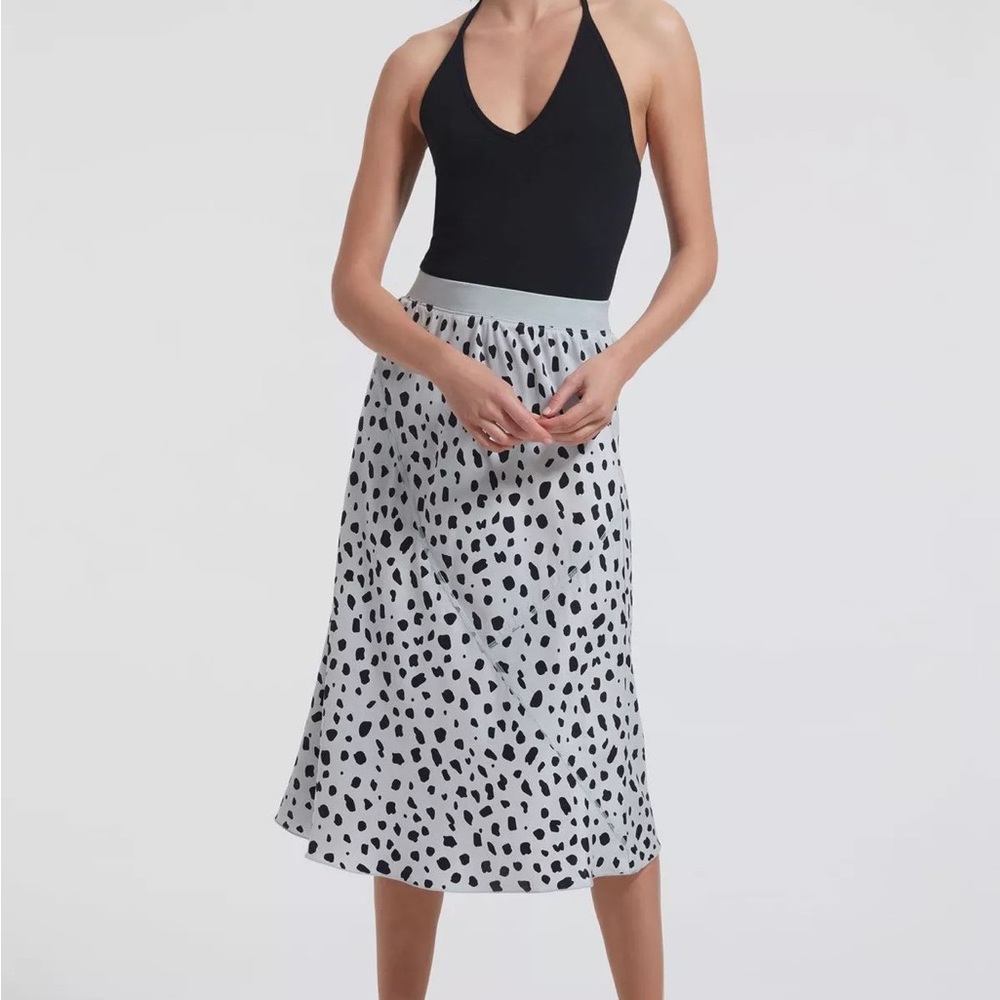 ATM Anthony Thomas Melillo Silk Midi Skirt